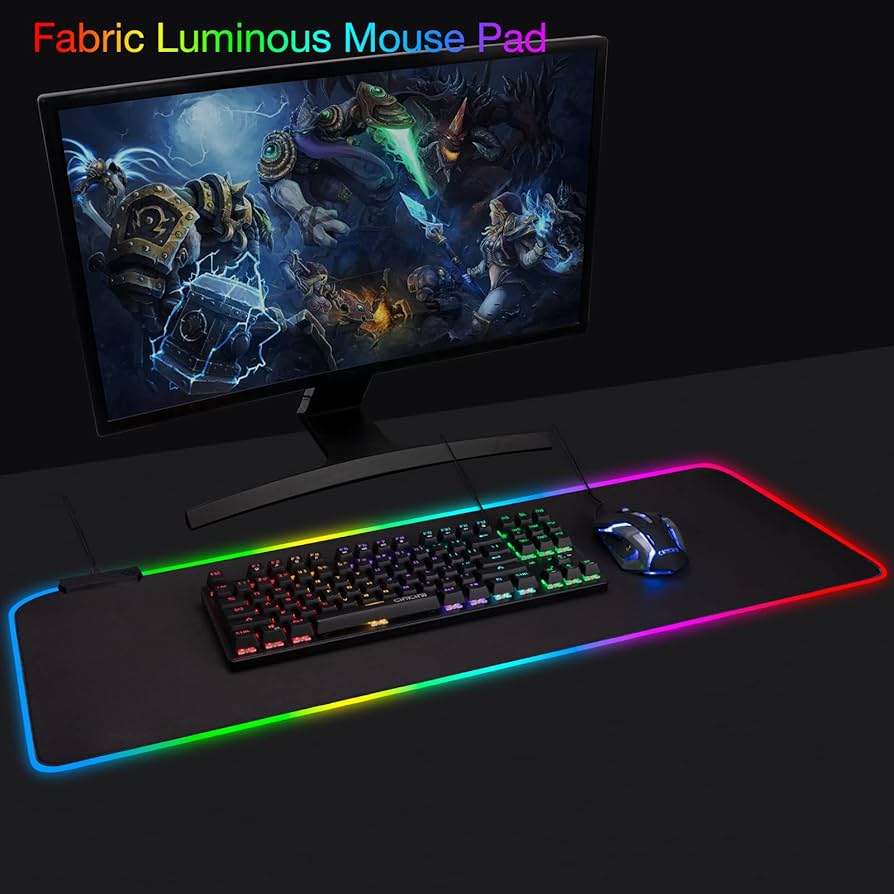 Gaming Mouse Pad With RGB Light